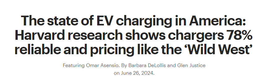 哈佛研究揭秘：美国公共充电桩损坏率高企 已成电气化过渡难题