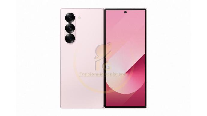 三星 Galaxy Z Fold6 折叠屏手机粉色款渲染图首曝，7 月 10 日发布  第1张