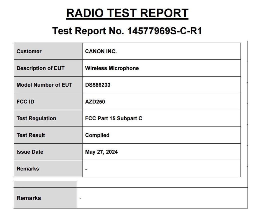支持无线通信，佳能无线麦克风产品通过 3C 认证  第4张
