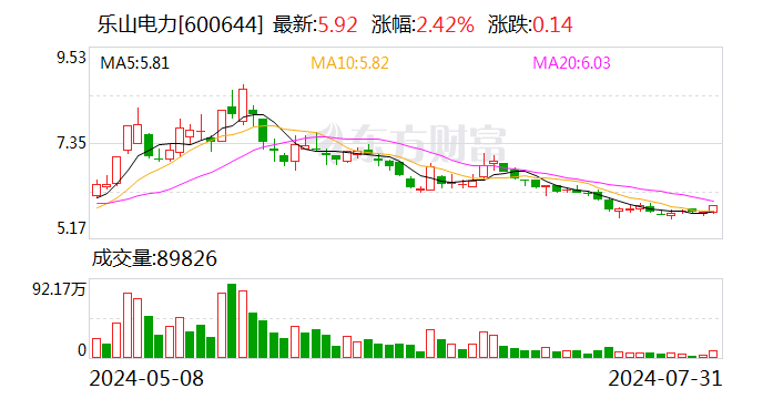 乐山电力：签订合作框架协议  第1张