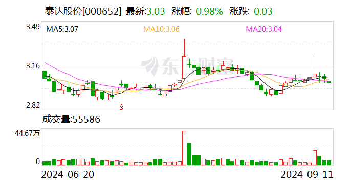 泰达股份：彭瀚辞去公司总经济师职务  第1张