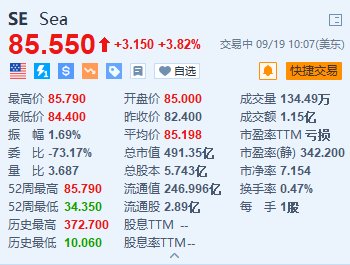 Sea涨超3.8% 旗下Shopee和YouTube在印尼推出在线购物服务  第1张