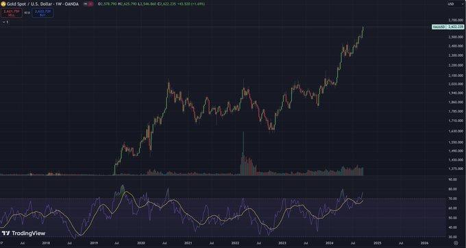 金价创纪录的爆炸式上涨，分析师：是经济出现“黑天鹅事件”的信号  第2张